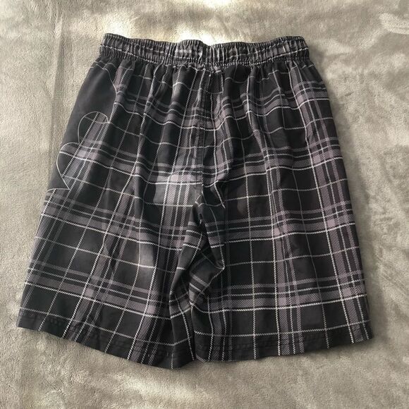 Dc Comics Batman grey and black plaid swim trunk boys size small - Picture 2 of 3